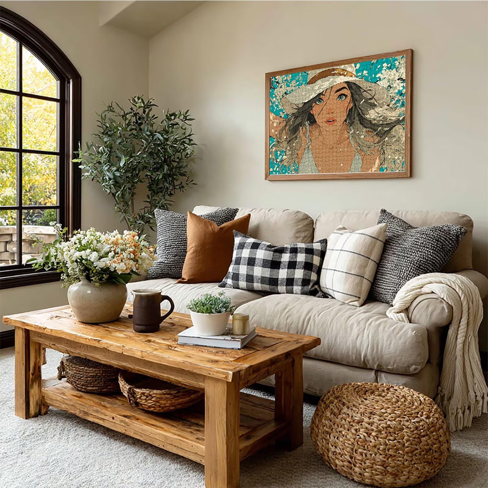 Puzzle 2000 elementów dla dorosłych i kobiet, drewniane puzzle, 99 x 70 cm, dla mężczyzn, kobiet, starszych seniorów, części ściśle do siebie pasują, dekompresja, dekoracja ścienna, prezenty dla
