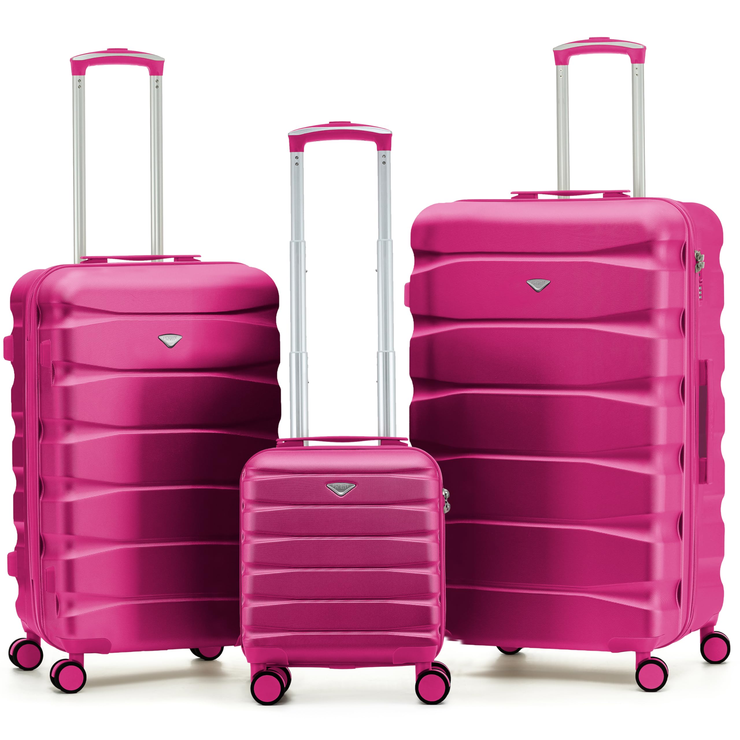 Flight Knight Underseat Cabin Suitcase 45x36x20cm | Free Hand Luggage for EasyJet & Wizz Air | Lightweight ABS Hard Shell with 8 Silent-Glide Spinner Wheels | Max Space Travel Bag — view 141