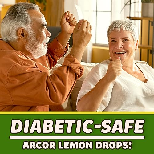 Miniatura 5 de Arcor Lemon Drops - Caramelos sin azúcar, caramelos duros a granel, 1 libra de aproximadamente 75 caramelos de menta sin azúcar, dulces a granel