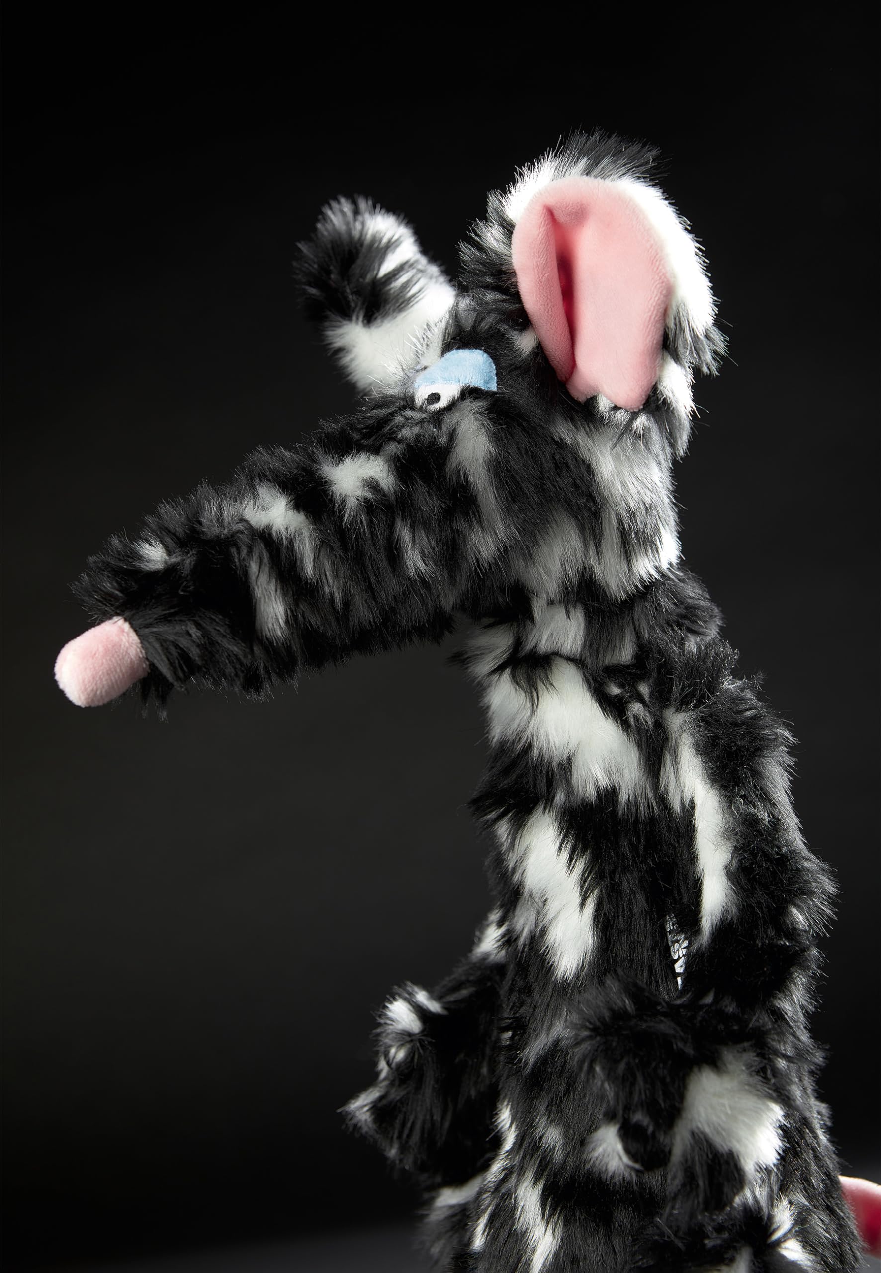 Sigikid 39609 Schiggi Miggi BeastsTown Ratto consigliato per ragazze ragazzi e adulti peluche dai 3 anni in su, nero/bianco/ratto
