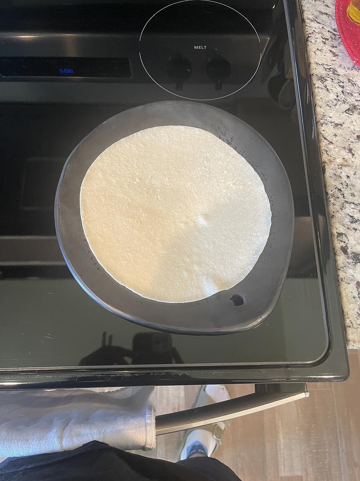 10 Inch Handcrafted Black Clay Comal For Tortillas - Traditional Colombian Cookware For Stovetop