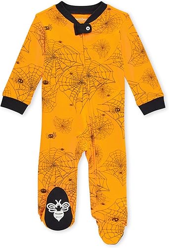 Burt's Bees Baby - Pijama de una pieza para bebé niño, para dormir y jugar, algodón 100% orgánico, overol de una pieza con cremallera frontal
