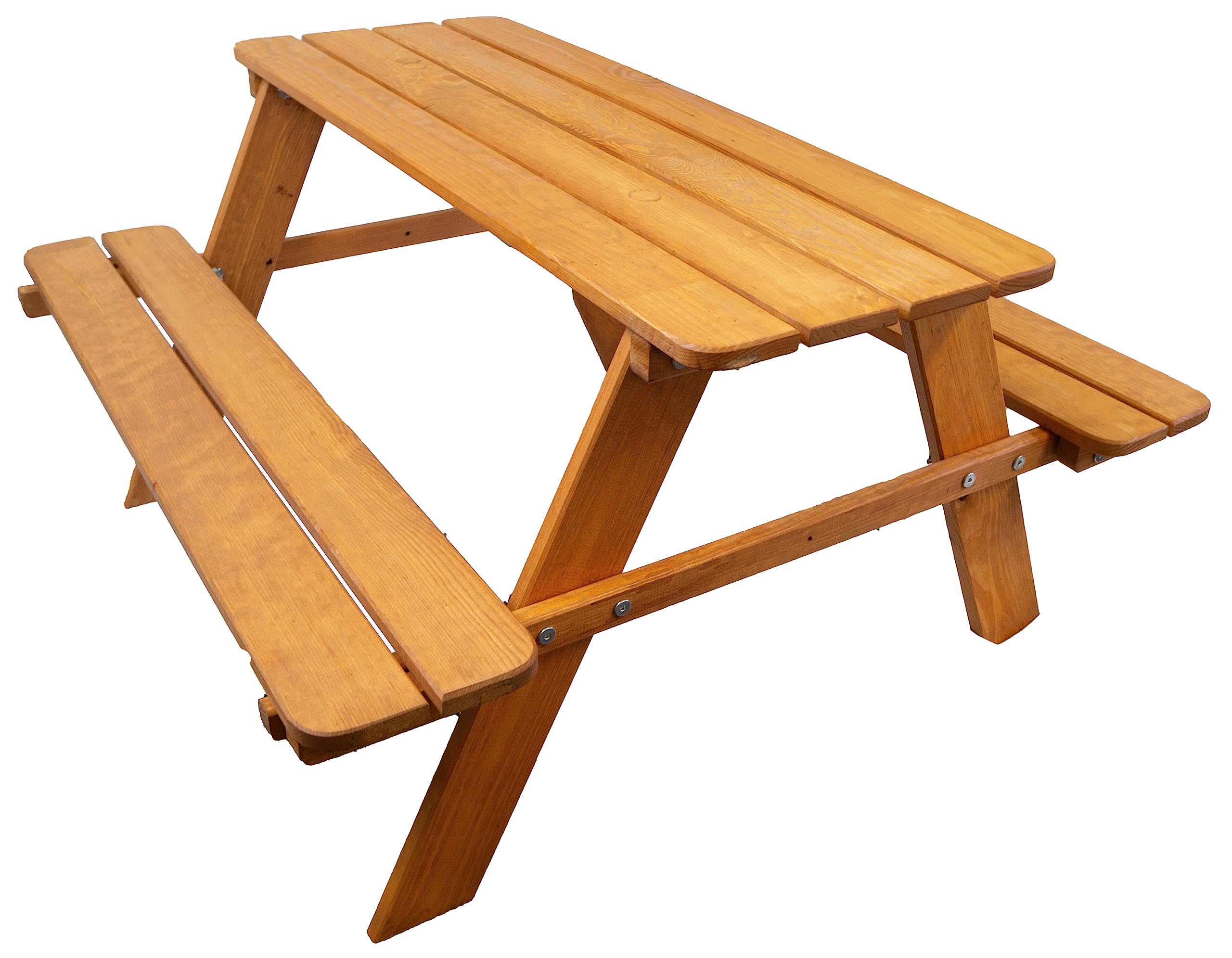 Kistenkolli Altes Land Banco de jardín para niños, 90 x 90 x 48 cm, con esquinas redondeadas (lacado)