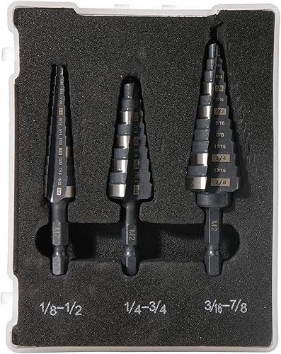 Miniatura 7 de M2 HSS - Juego de brocas de cambio rápido de 12 pulgadas, 34 pulgadas y 78 pulgadas, brocas de doble estriado para taladrar agujeros en acero