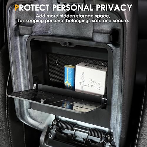 Miniatura 5 de BESTAOO Caja de almacenamiento oculta One-Touch para Jeep Wrangler JL JLU Gladiator JT 4XE 2018 2019 2020 2021 2022 2023 2024 2025 Accesorios 24