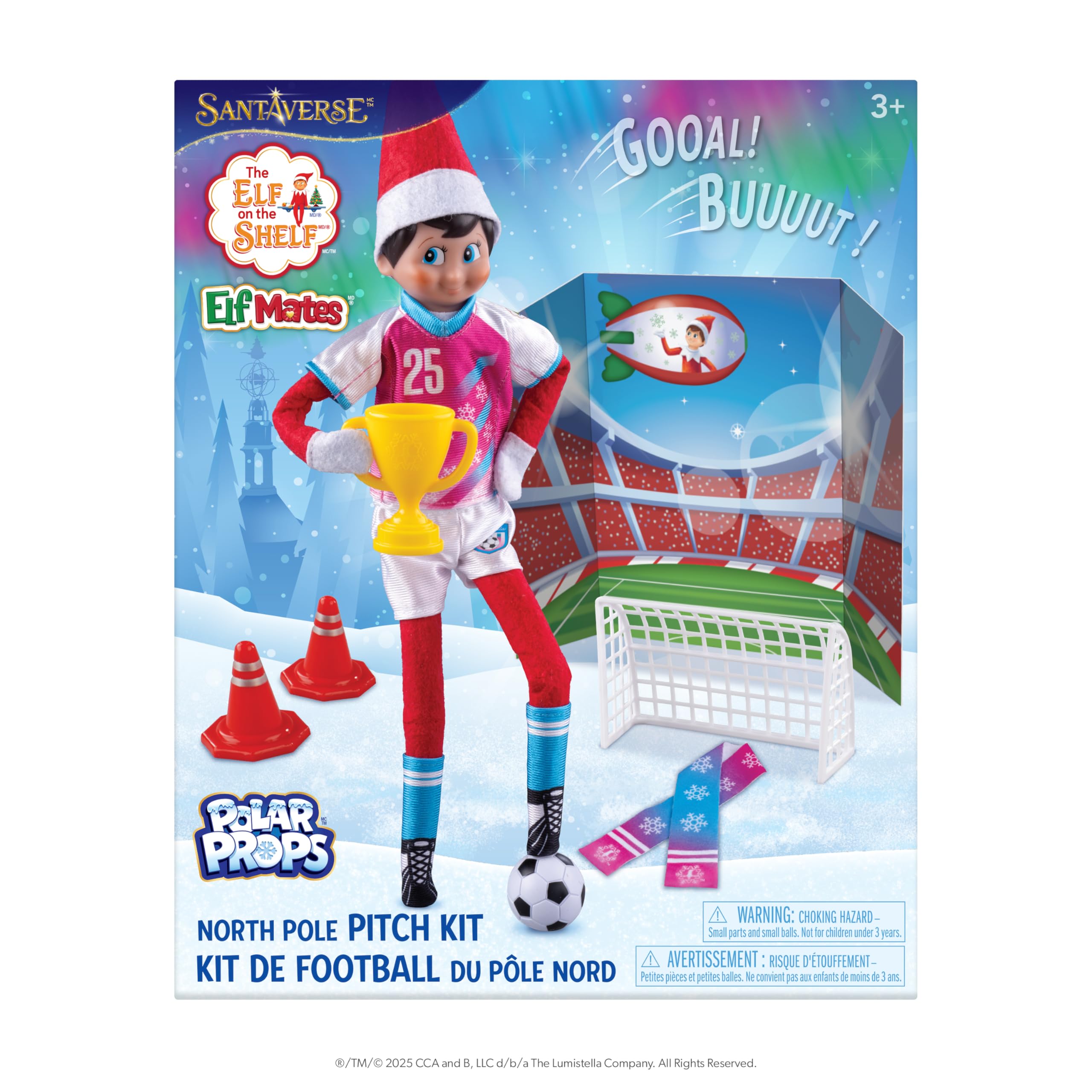 The Elf on The Shelf Polar Props Soccer Set – Scout Elf Accessory Kit (Scout Elf Not Included)
