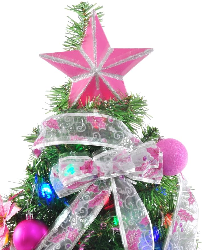 Amazon クリスマスツリーセット 1cm ピンク風 Christmas Tree Pink 1センチ 豪華なオーナメントセット付き プレゼント ツリースカート贈り アニメ専線 ピンク クリスマスツリー おもちゃ