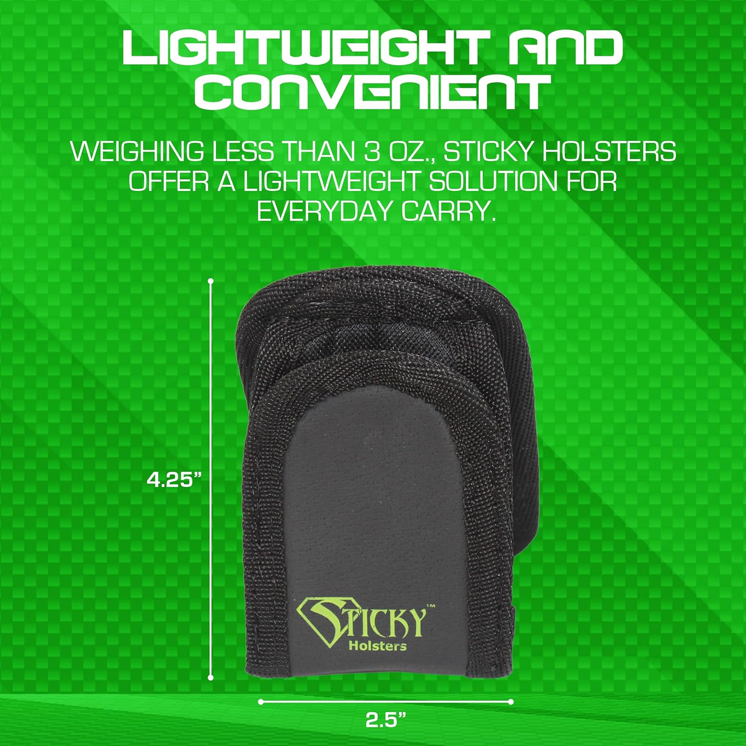 Sticky Holsters Mini Mag Pouch for Men and Women- Concealed Carry Magazine Holster for Extra Ammo and Accessories - 2 Pack, Black - for IWB or Pocket Carry