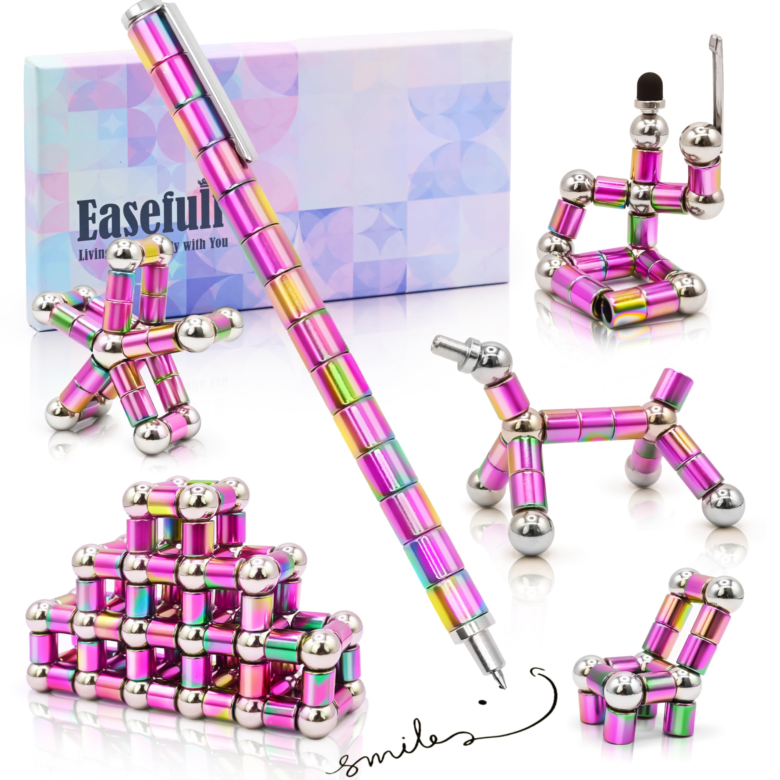 Felikray Magnetic Fidget Pen Toys for Adults Teens Cool Birthday Gifts for Young Men Women Unique for Teenage Boys Girls Novelty Christmas Stocking Stuffers Gadget for Men Teens