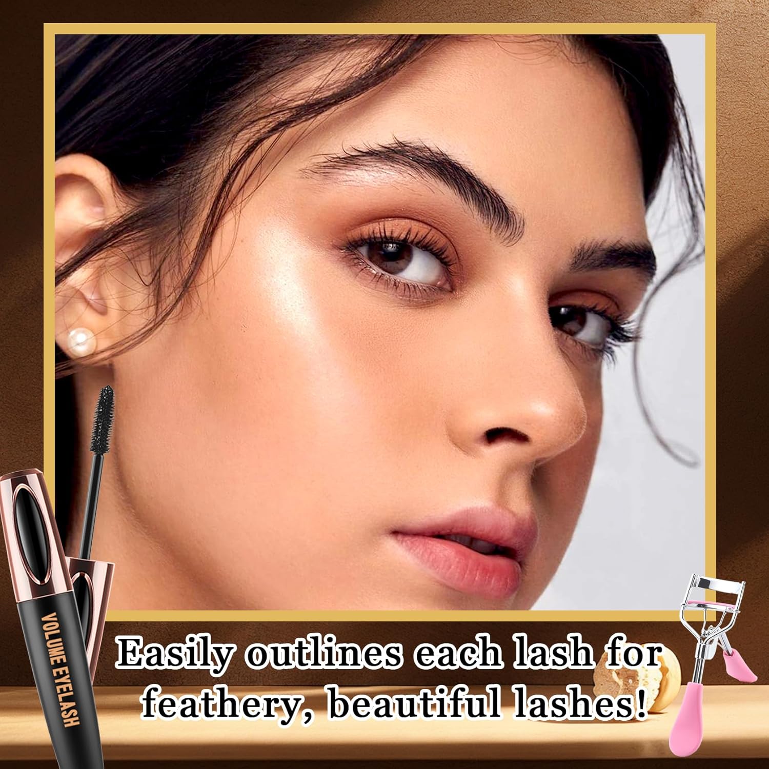 3PCS Black Mascara & Eyelash Curler,Volume and Length Black Mascara,Waterproofing Telescopic Mascara for Eye Makeup,Long Lasting No Smudging Tubing Mascara Set image 7 of 7 B0DNFC53V5