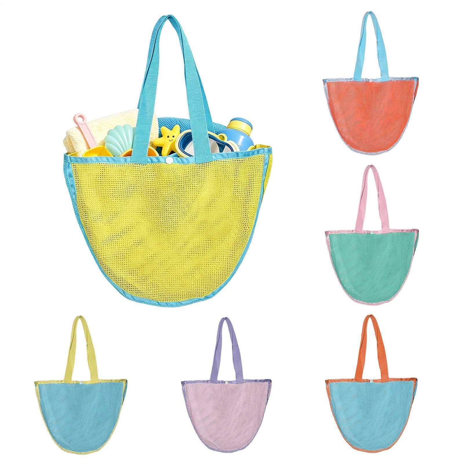 Bolsa de playa de malla grande para vacaciones de verano 8