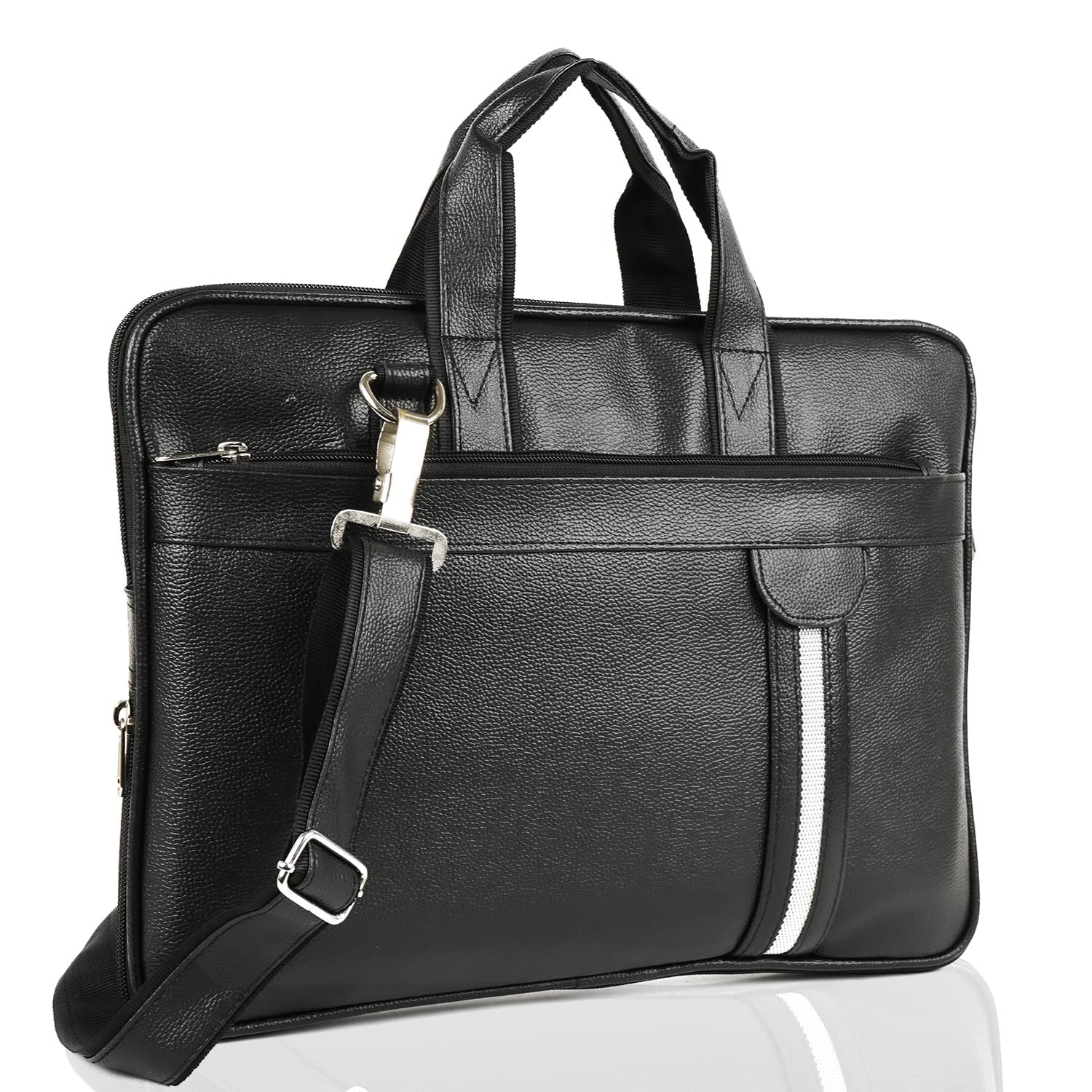 iChief Synthetic Pu Leather 15.6 inch Messenger Sling Office Shoulder Travel Organizer Bag For Men & Women – (L,32 X W,6cmx H, 42cm (Black) (B0BDXXCHP9) Amazon Price History, Amazon Price Tracker