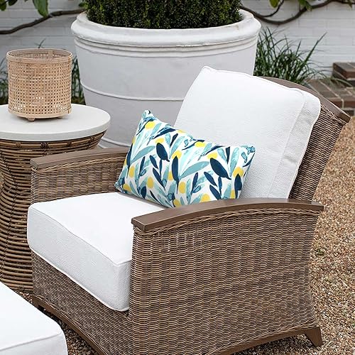 Miniatura 9 de Juego de 2 fundas de almohada decorativas para exteriores de 18 x 18 pulgadas, fundas de cojín modernas para jardín, sofá, cama, silla de oficina,