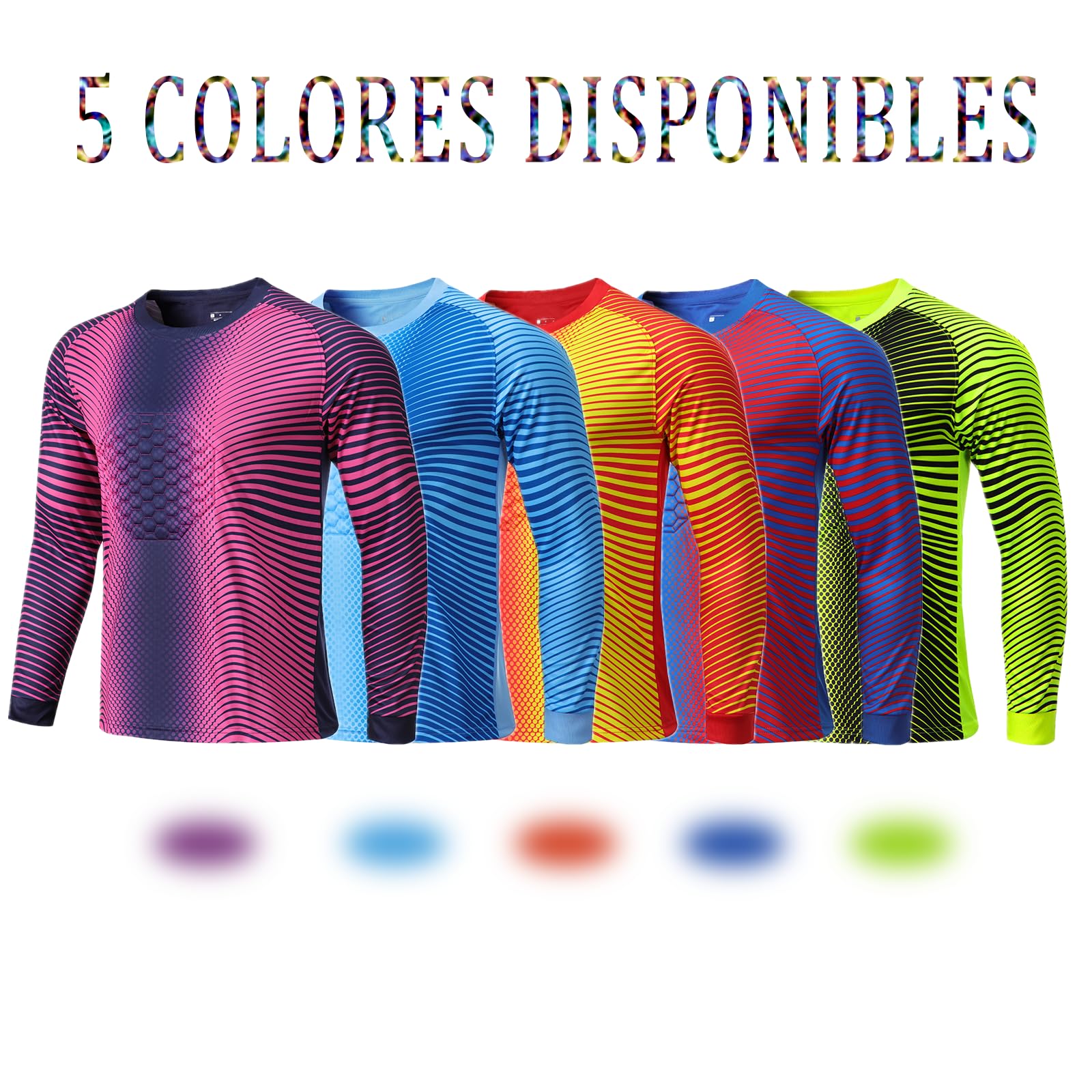 Camiseta de Portero Manga Larga Personalizable con Nombre y Número