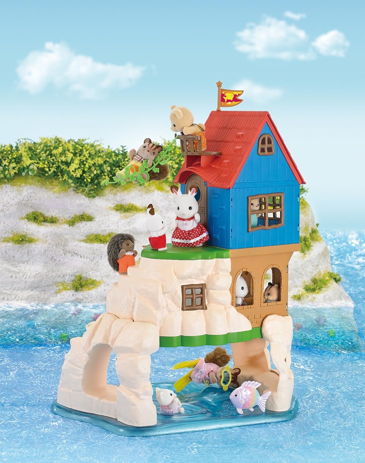 Epoch House of secret Sylvanian Families Seaside series Adventure Island