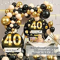 Vista 12 de Marco de marquesina de números 40 con luces de 4 pies con ranuras para fiesta de cumpleaños de 40 años, cartón grande con bombillas precortadas, kit