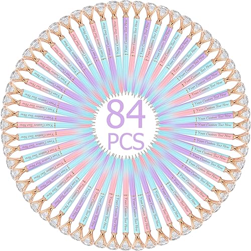 Miniatura 28 de Bolígrafos personalizados con punta de lápiz capacitivo, bolígrafo de diamante con nombre grabado personalizado, grabado gratis, logotipo Variado