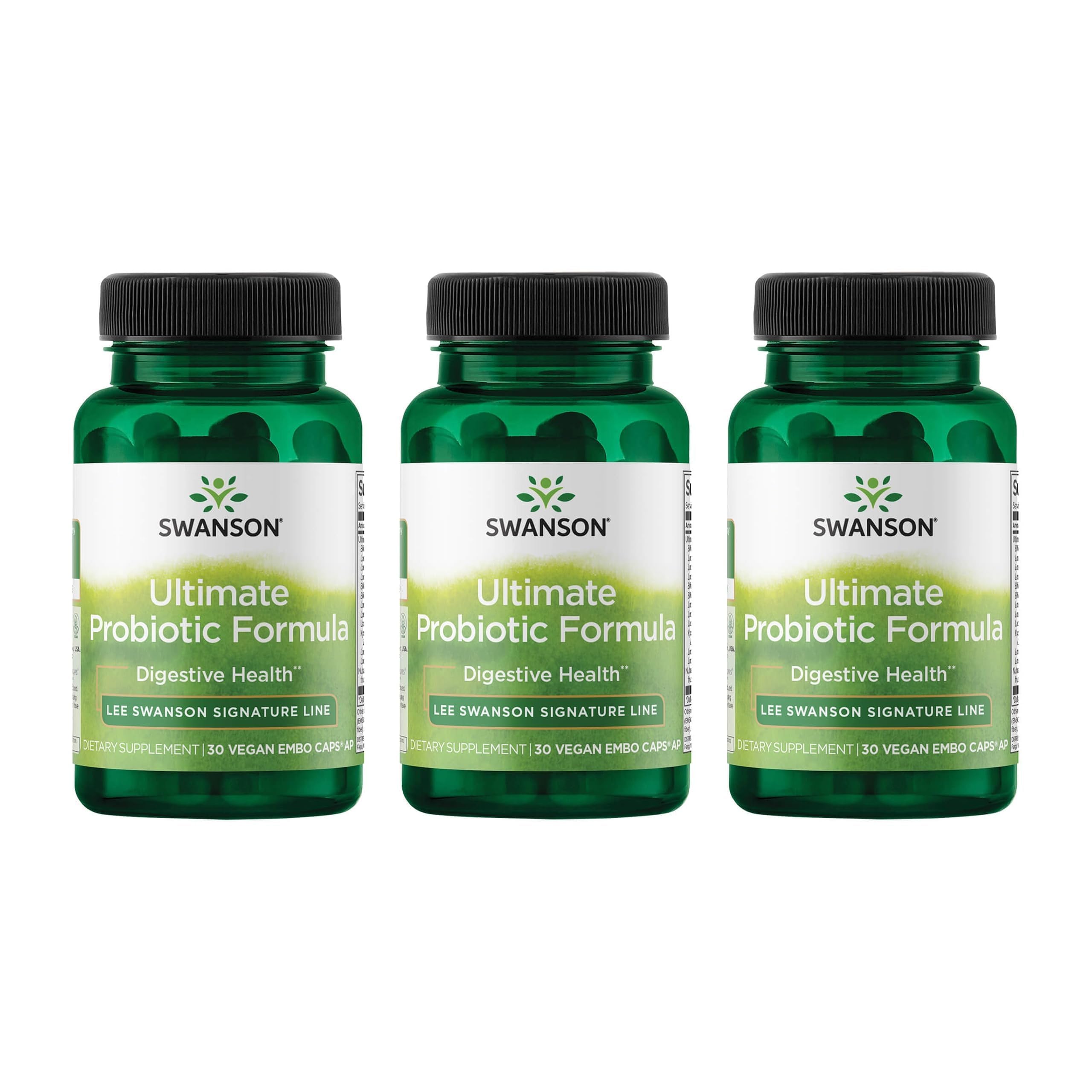 Swanson Ultimate Probiotic Formula 66 Billion CFU, 30 Veggie Caps, 3 Pack 30 Count (Pack of 3)