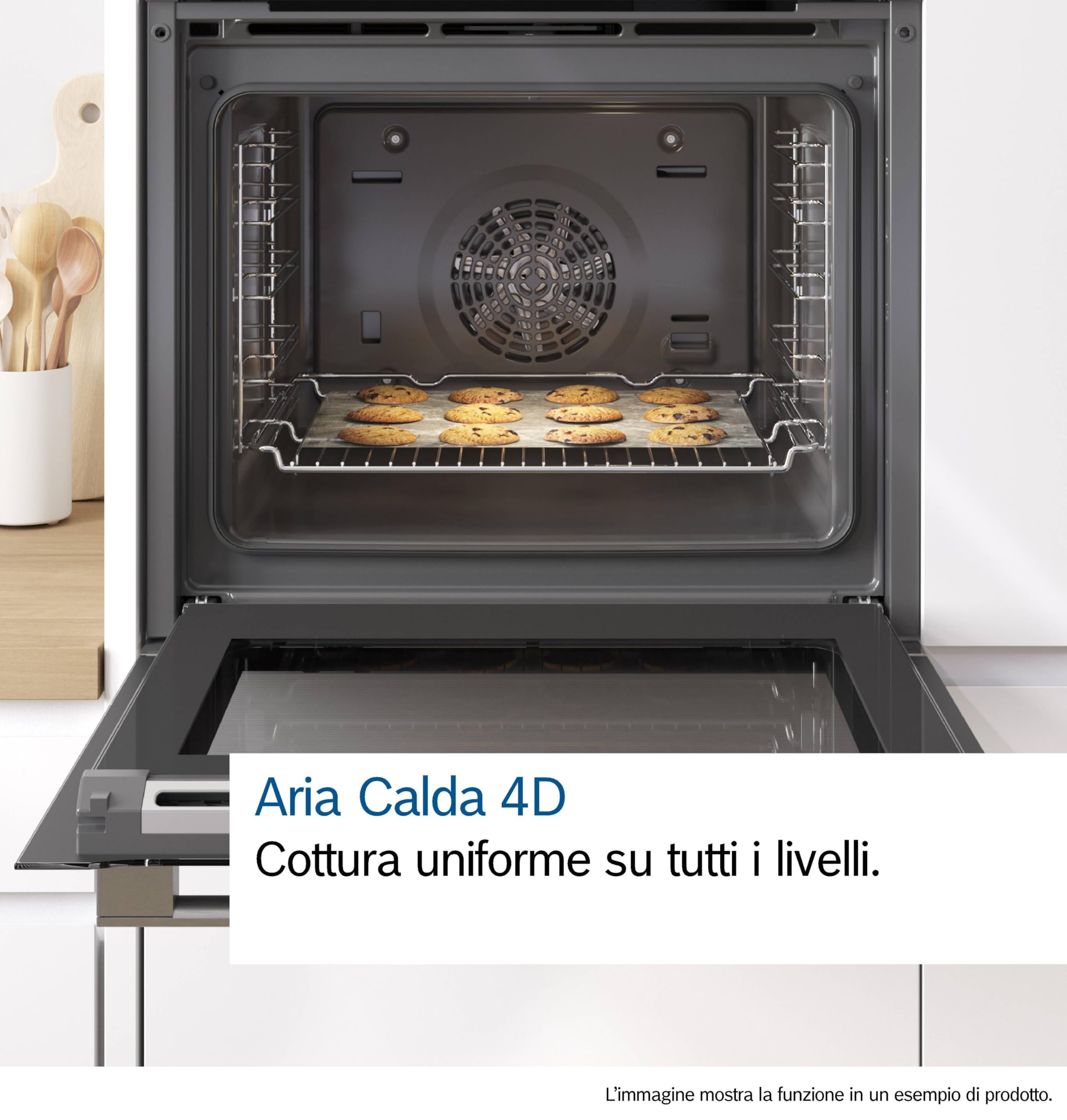 Bosch HMG7361B1, Forno combinato con microonde smart da incasso, Funzione Airfry, Chiusura ammortizzata della porta, Display TFT Touch Plus, Nero, 60 cm.