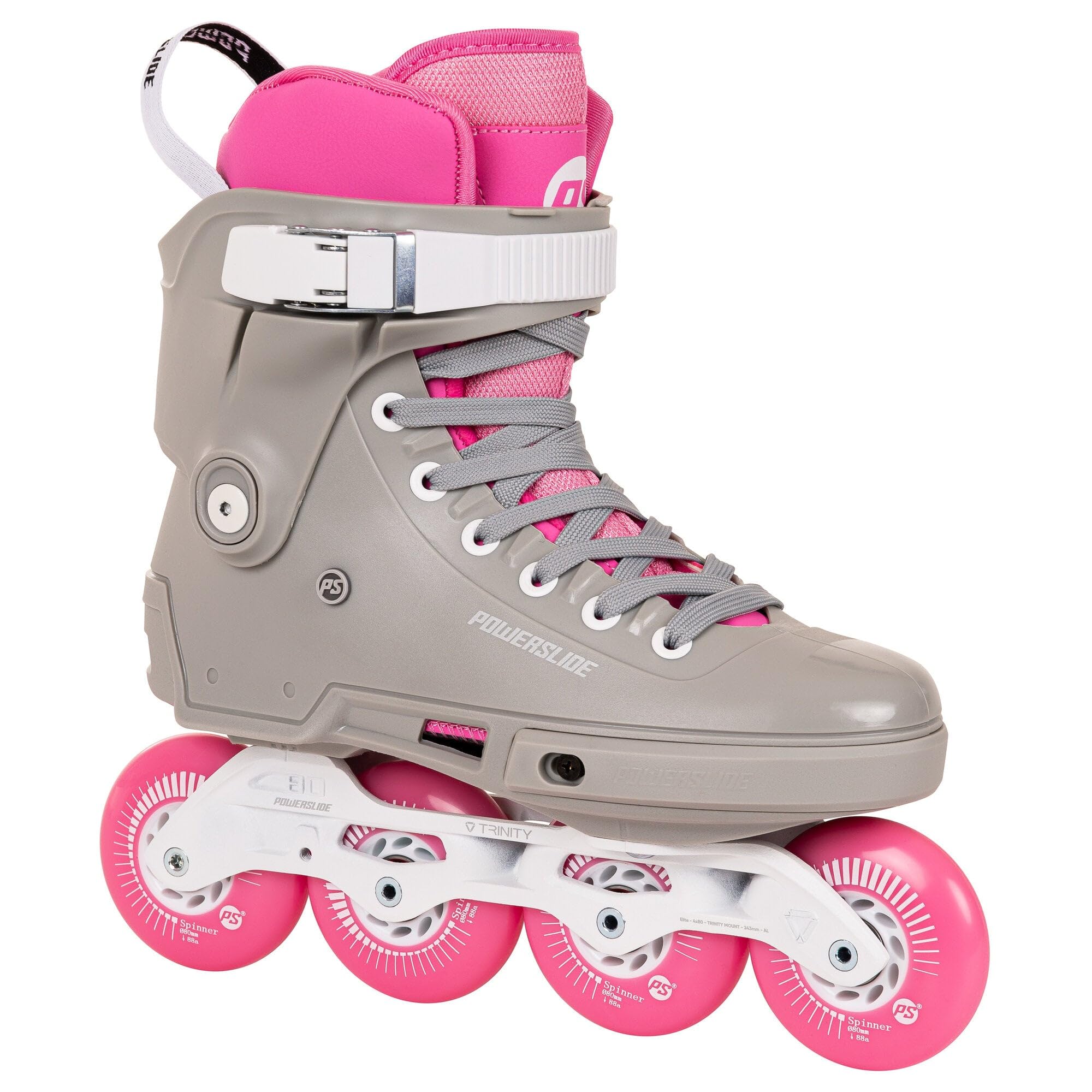 Powerslide Inline Skate Next SL Pink 80, für Urban ud Fitness, für Damen