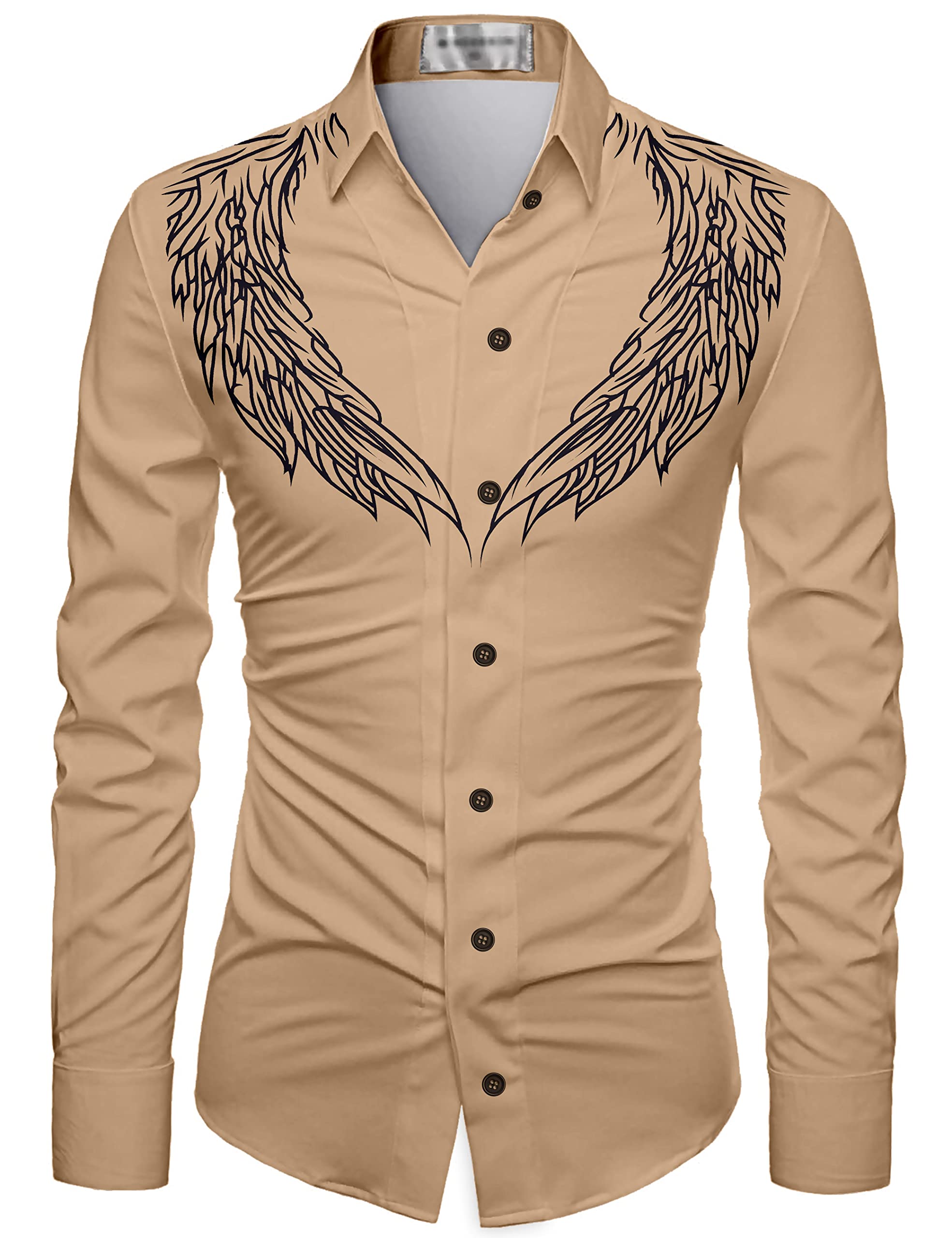 RK Collection Slowrose Men's Polycotton Fully Digital Printed Unstitched Shirt Fabric Piece For Men And Boys (2.35 Meter) (Maroon)