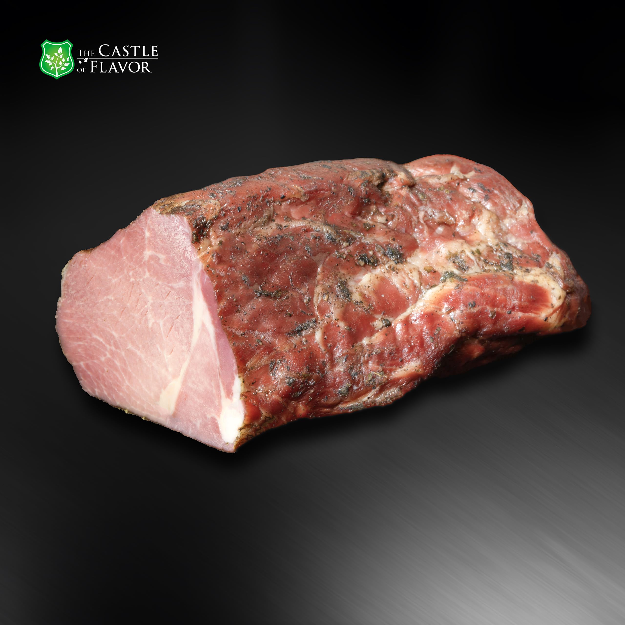 Geräucherter Schweinekamm – traditionell geräuchert und mit Kräutern verfeinert- Wurstwaren 2x 300g - Trockenwurst - Rohwurst - Dauerwurst am Stück - Trockenfleisch - getrocknete Wurst Snack