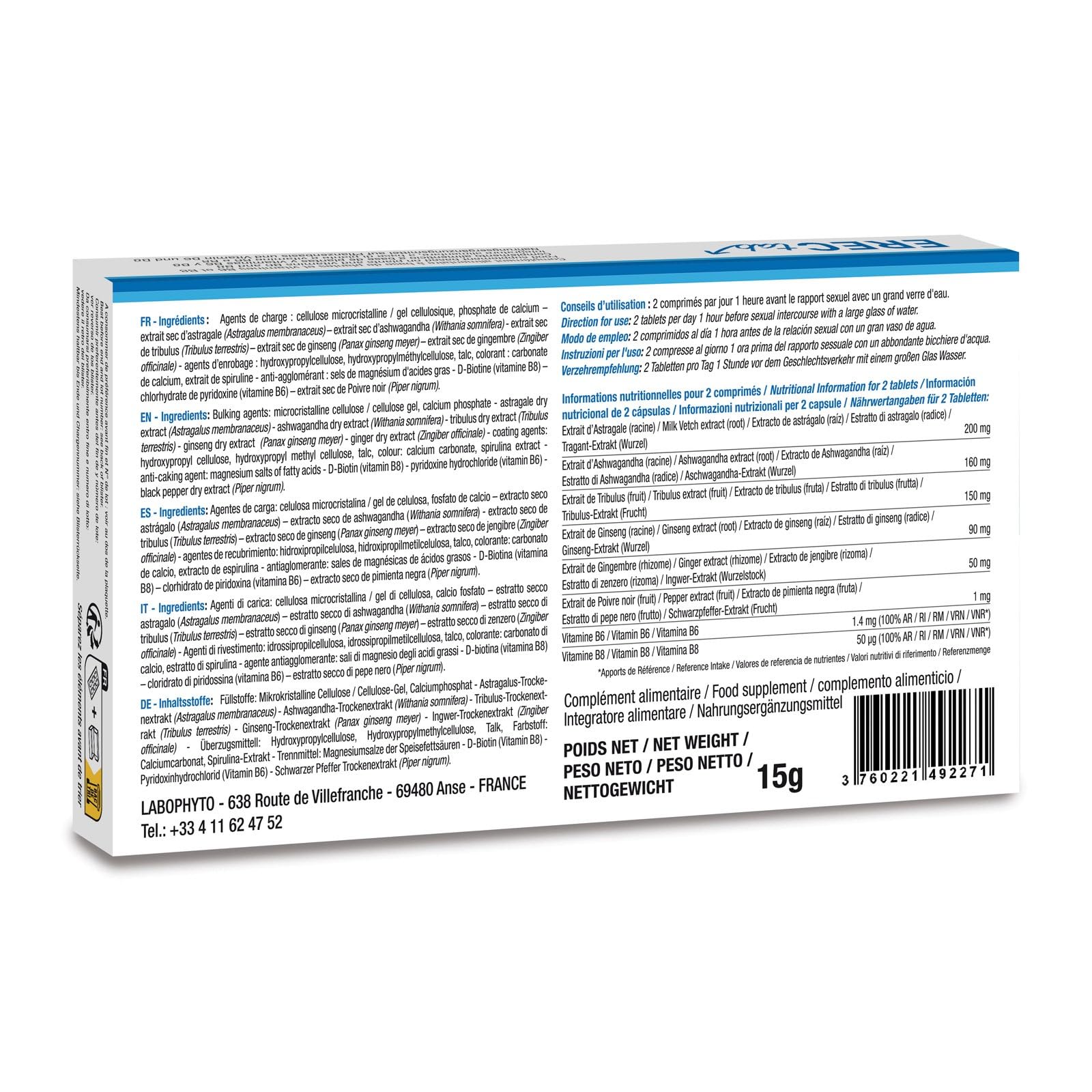 ERECtab - Erektion und Vitalität (20tabs), natürliches Potenzmittel