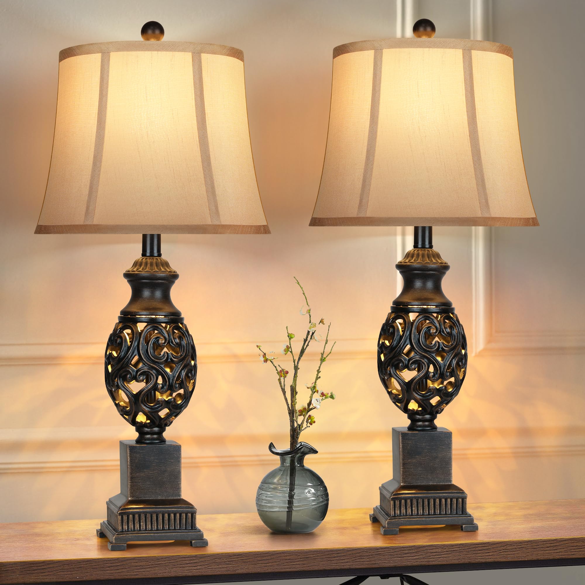 Partphoner Table Lamps Set Of 28 Tall Bedside Lamp Desertcart