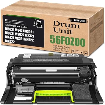 Compatible 56F0Z00 Drum Unit Replacement for Lexmark 56F0ZA0 Imaging Unit High Yield for MS321 MS421 MS521 MS621 MS622 MX321 MX421 MX522 MX622 Printer 1Pack