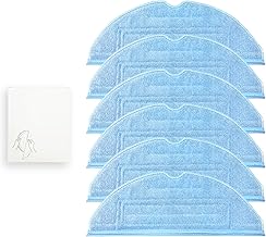 Roborock S7 MaxV Ultra / S7 MaxV Plus / S7 MaxV / S7 MaxV / S7+ / S7 Mop Cloth Fast Vibration Washable Compatible Microfiber Mop (Pack of 6)