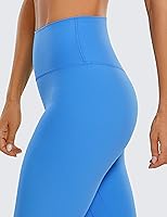 Vista 27 de CRZ YOGA Leggings de entrenamiento para mujer con sensación de desnudez cepillada de 25 pulgadas, pantalones de yoga de compresión de cintura alta