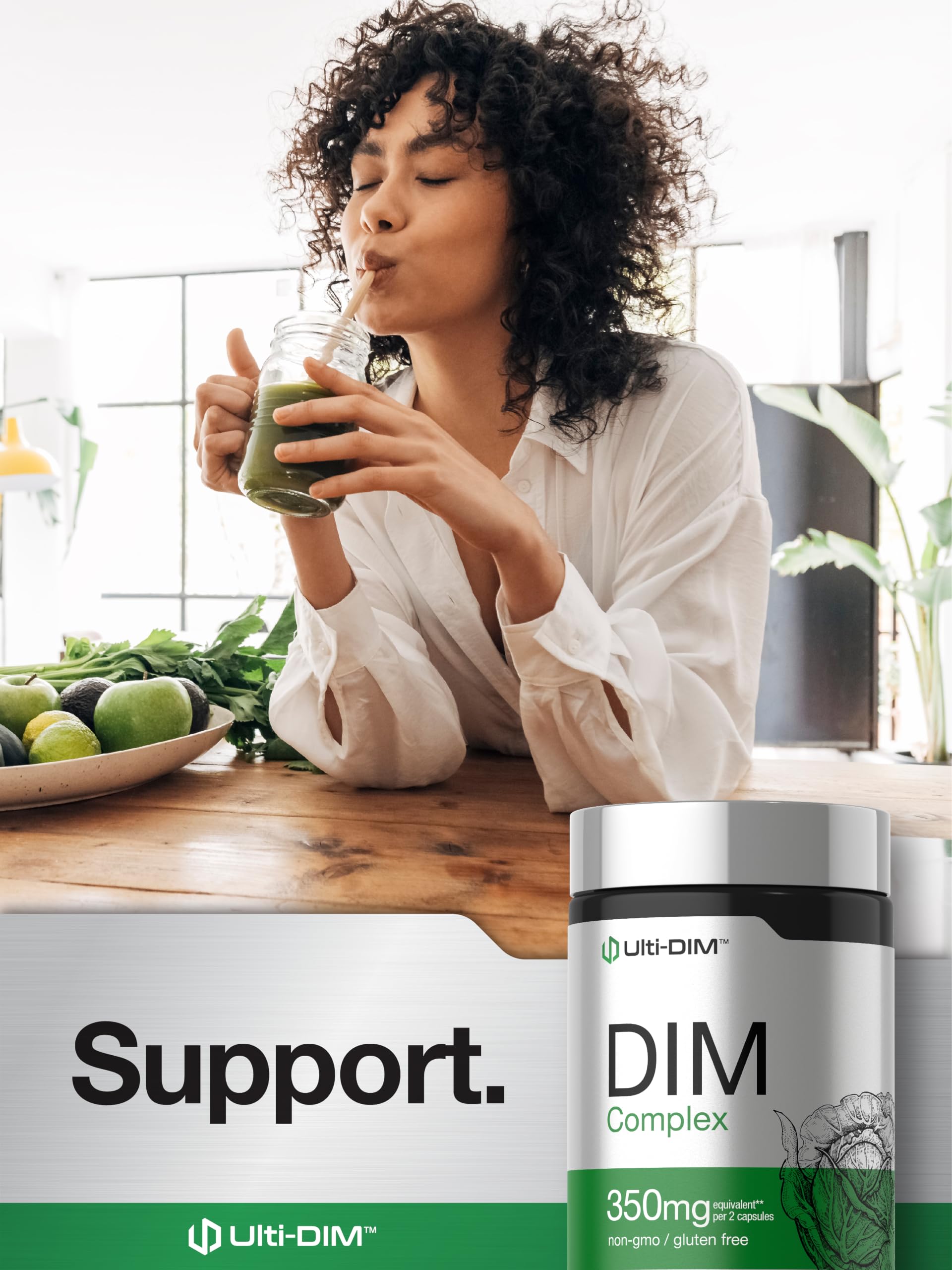 Horbäach DIM Supplement | 350mg Complex | for Women & Men | 120 Capsules — Amazon image 6