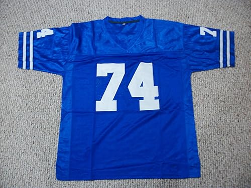 Miniatura 2 de Bob Lilly Jersey 74 Dallas Custom Stitched Old Blue Football Various Sizes New No BrandLogos Size L
