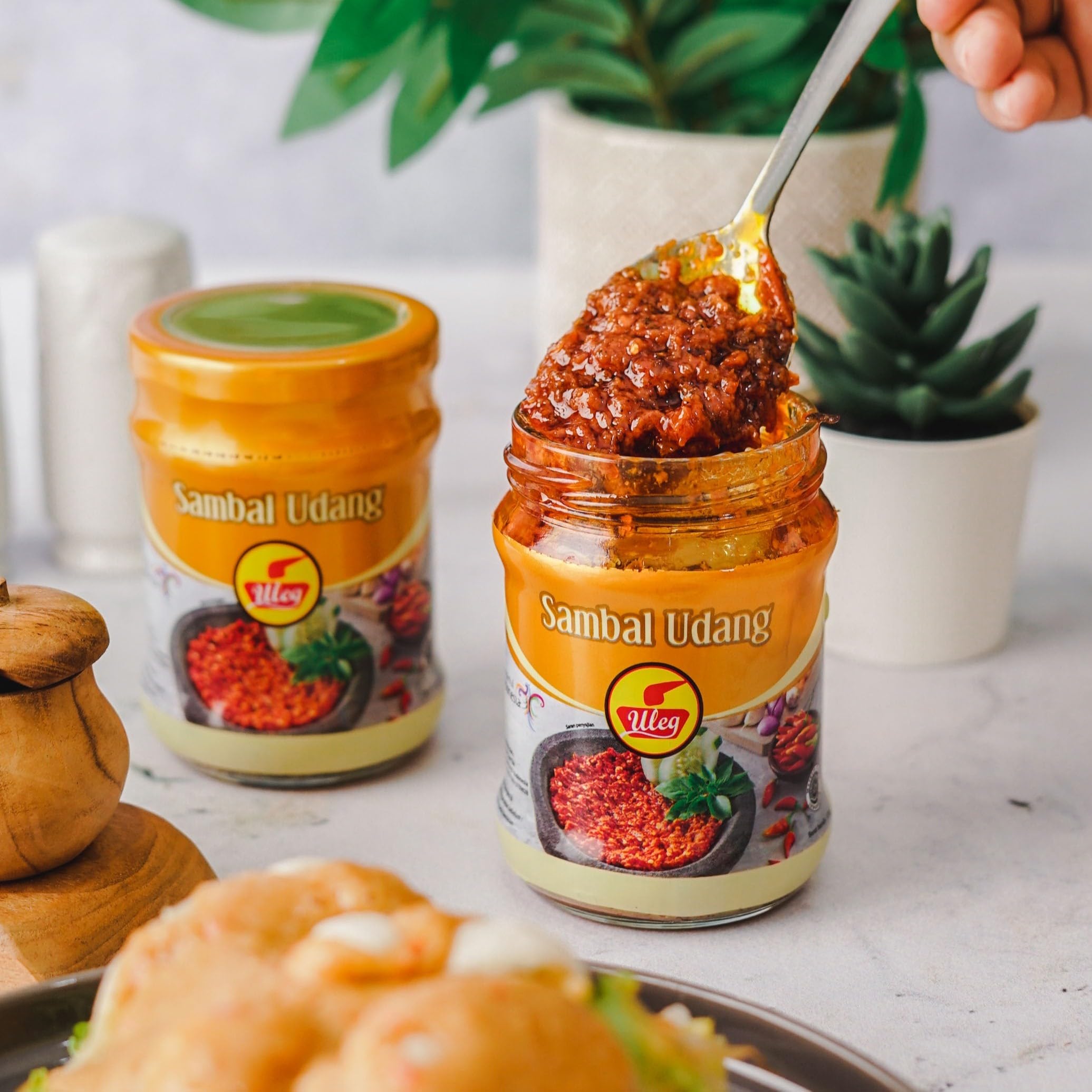 インドネシア チリ ULEG サンバル UDANG 30袋 ☆新品☆ Amazon | Uleg ウレグ Sambal Udang サンバル ウダン パウチ小袋