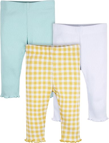 Gerber Paquete múltiple de leggings prémium para bebés y niñas pequeñas