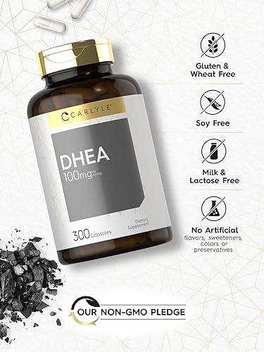 Miniatura 4 de Carlyle DHEA Suplemento de 100 mg | 300 cápsulas | para mujeres y hombres | Sin OMG y sin gluten