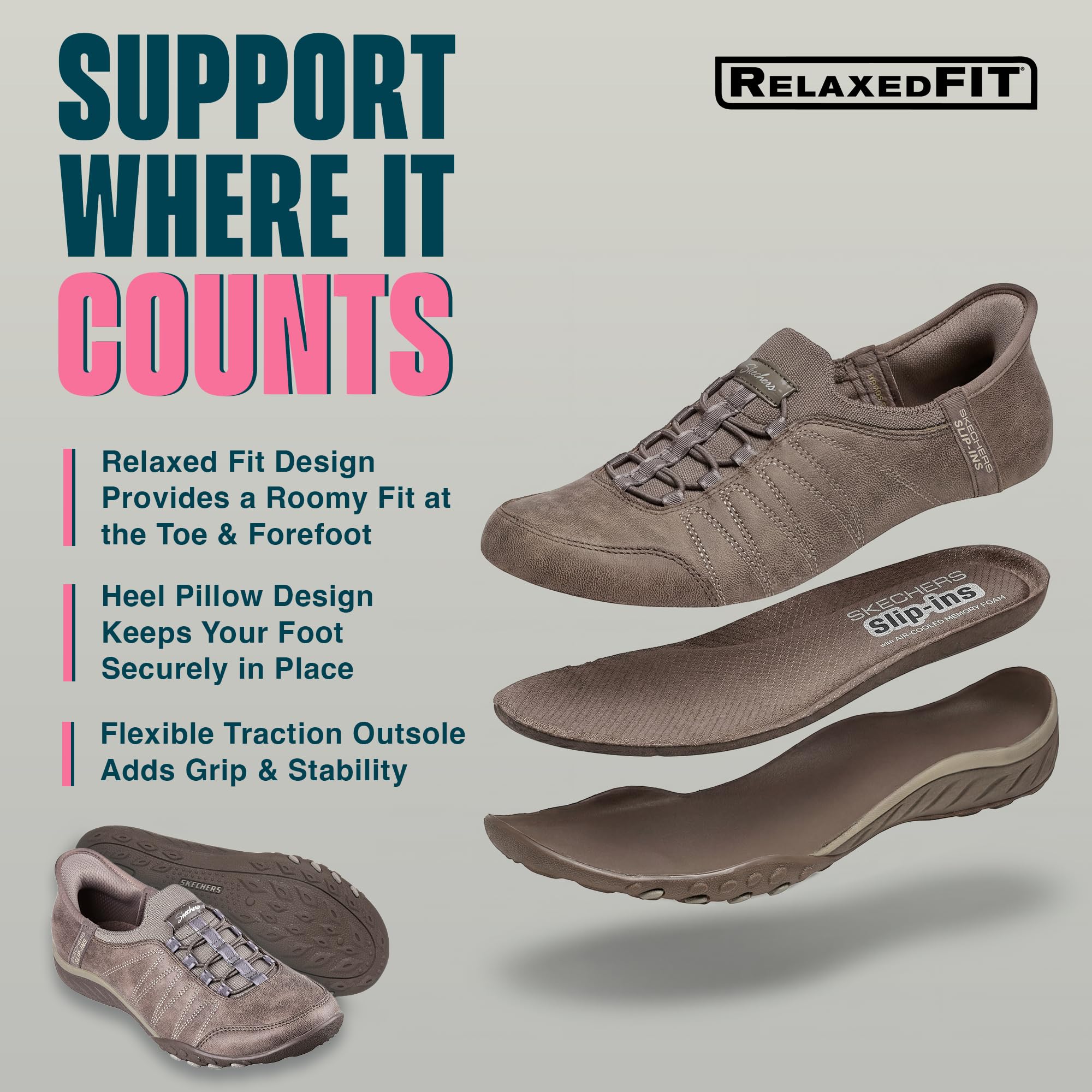 Skechers Kobiety Oddychanie - łatwe do noszenia w domuAdidasy