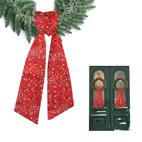 Wreath Sash for Front Door - Decorative Satin Ribbon for