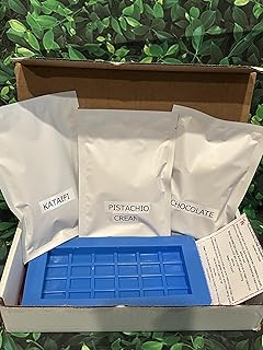 Generic DIY Chocolate Bar Making Kit with Mold, Pistachio Cream, Milk Chocolate, makes one bar family fun together