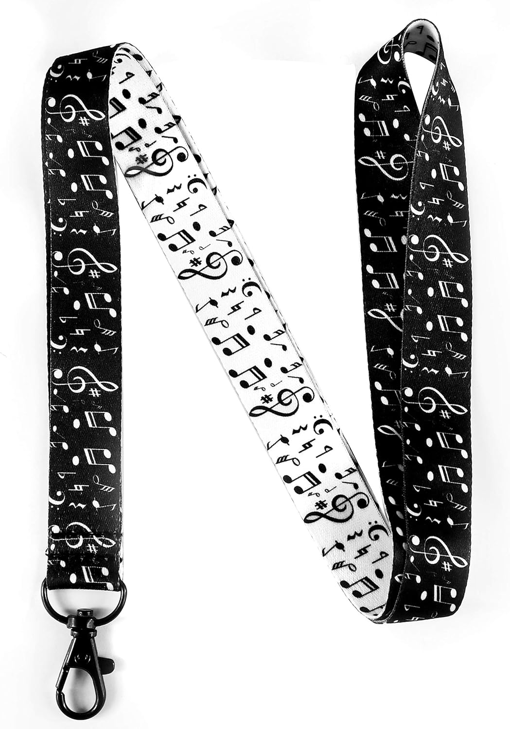 Music Lanyard Keychain – Musical Notes Lanyard for Keys – Lanyards for ID Badges – Christmas Gifts for Music Lovers