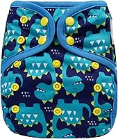 Vista 24 de OsoCozy Fundas de pañales de tela de talla única: ajuste a presión ajustable y refuerzos de doble pierna para bebés niños y niñas de 8 a 35 libras.