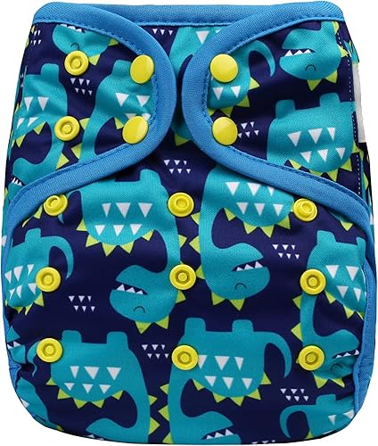 OsoCozy Fundas de pañales de tela reutilizables de talla única, ajuste a presión ajustable y refuerzos de doble pierna. Se adapta a bebés de 8 a 35