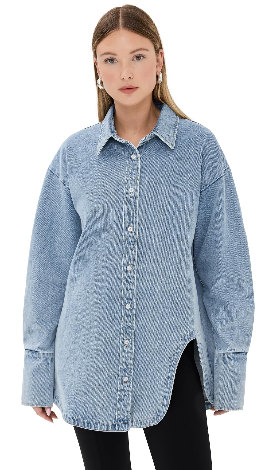 Lioness Women's Off Duty Denim Shirt Medium Classic Denim