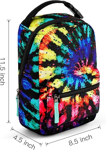 Miniatura 5 de Choco Mocha Lonchera para niñas, bolsa de almuerzo Tiy Dye, colorida