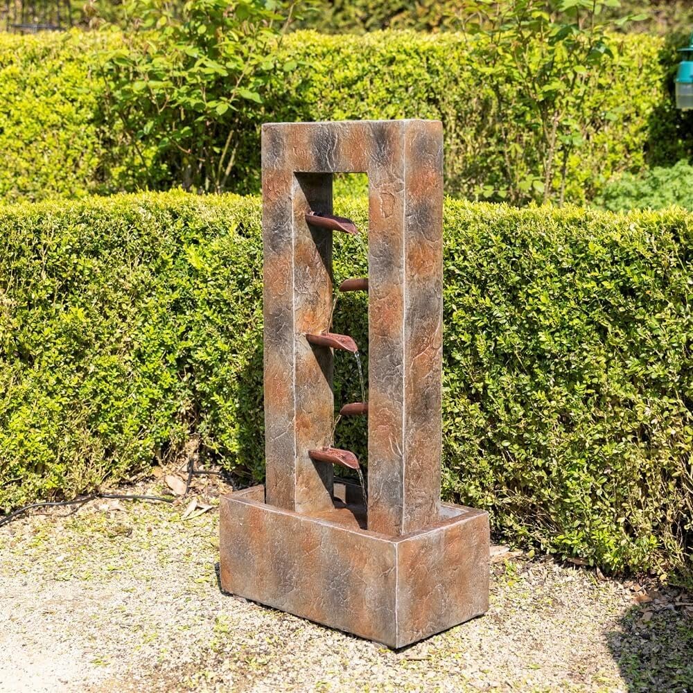 Primrose H89cm Aveiro Cascading Water Feature Outdoor Garden Cascade Fountain
