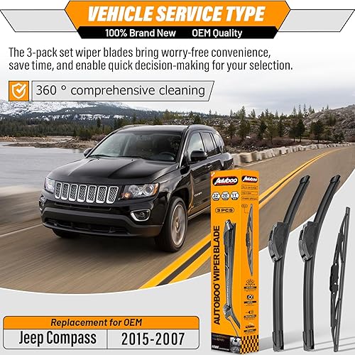 Miniatura 147 de AUTOBOO - Limpiaparabrisas de repuesto 26 + 20 pulgadas con limpiaparabrisas trasero de 12 pulgadas para BMW X3, X4, 2018, 2019, 2020, 2021, 2022