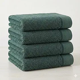 4 Toalhas De Banho Gigante Gramatura 500 G/m² Grossa Felpuda Eleganz (VERDE)