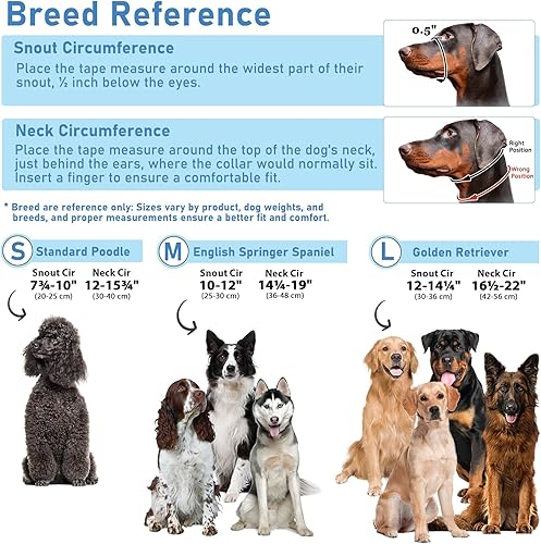 Miniatura 5 de BARKLESS Collar para la cabeza del perro, con correa impresa antitirones, arnés suave para hocico con clip ajustable para perros pequeños, medianos