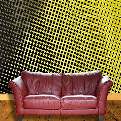 Miniatura 3 de Papel adhesivo amarillo para cocina, decoración de pared, decoración del hogar, fácil de limpiar (Ancho) 59 pulgadas de ancho x 48 pulgadas de alto