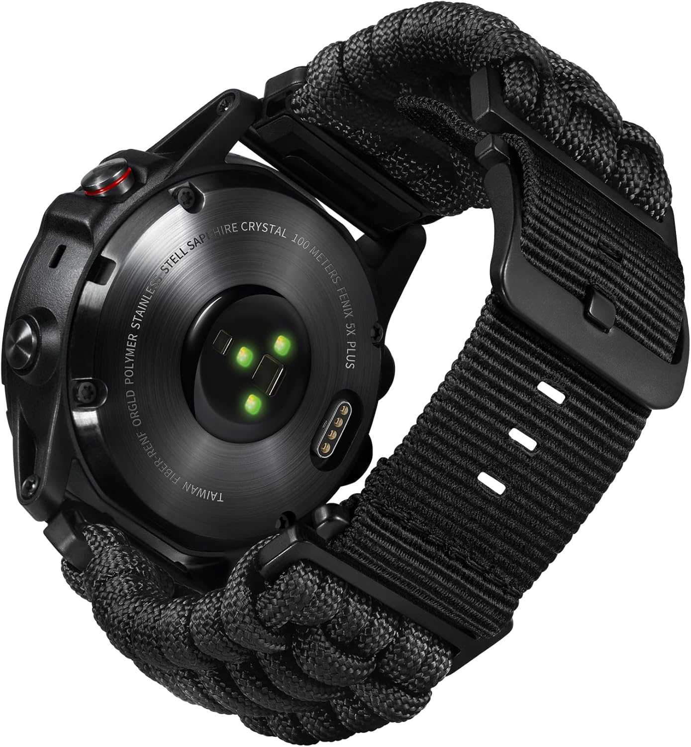 Bracelet De Montre Sport Nylon Ultra Résistant Pour Garmin Instinct – Noir